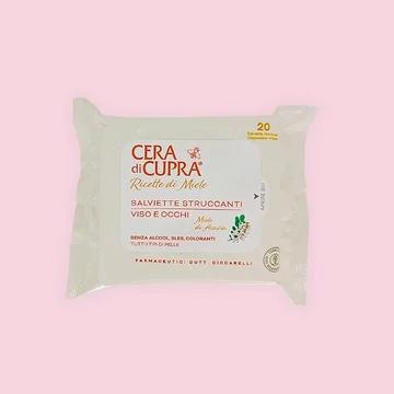 Cera di Cupra Honey Recipes Sminkeltávolító Kendő Akácmézzel