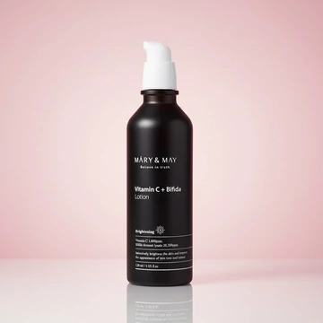 MARY &amp;amp; MAY Vitamin C+Bifida Lotion Világosító Hidratáló Krém 120 ml