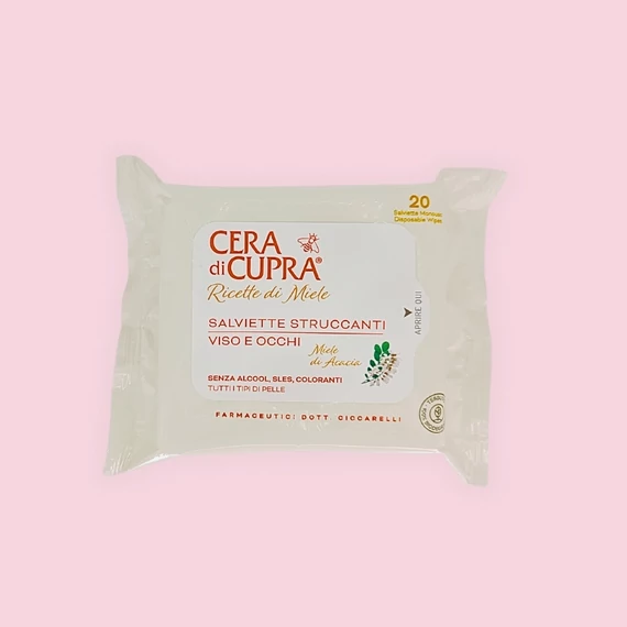 Cera di Cupra Honey Recipes Sminkeltávolító Kendő Akácmézzel