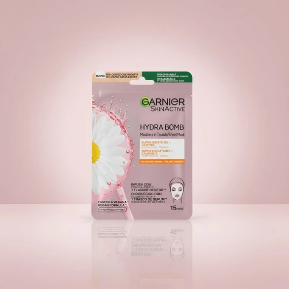  Garnier Skin Active Hydra Bomb Szuper Hidratáló, Nyugtató Szövetmaszk