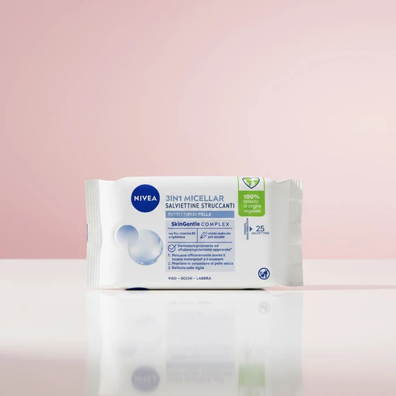 Nivea 3 az 1-ben Micellás Sminklemosó Kendő 25 db