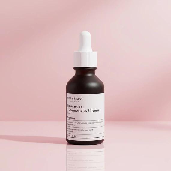  MARY &amp; MAY Niacinamide+Chaenomeles Sinensis Serum - Világosító Szérum 30 ml